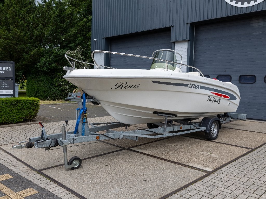 Selva D.5.6 Marina *240 uur|60 pk| 6 p. | Inclusief trailer*, Watersport en Boten, Buitenboordmotor, Polyester, Benzine, Ophalen