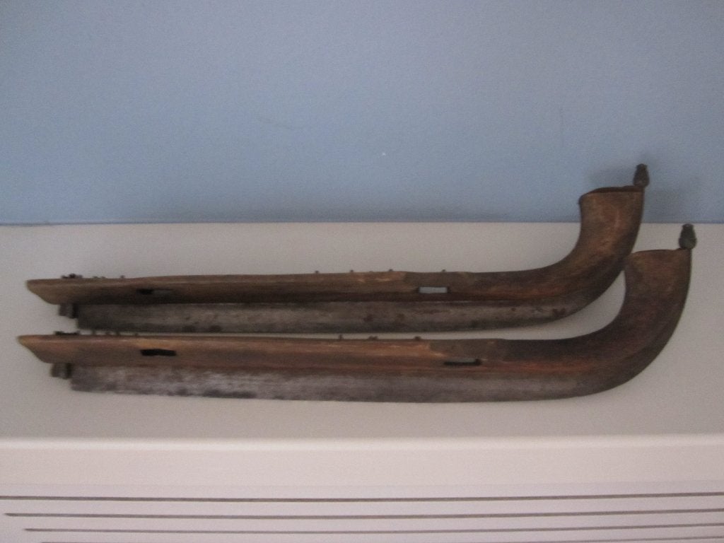 houten schaatsen, Antiek en Kunst, Ophalen of Verzenden