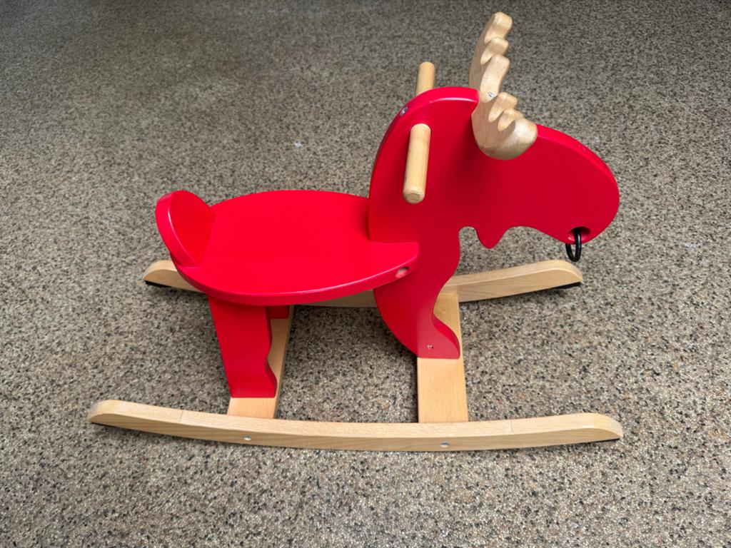 IKEA houten hobbelpaard (eland), in zeer goede staat, Kinderen en Baby's, Speelgoed | Hobbelfiguren, Ophalen, Zo goed als nieuw