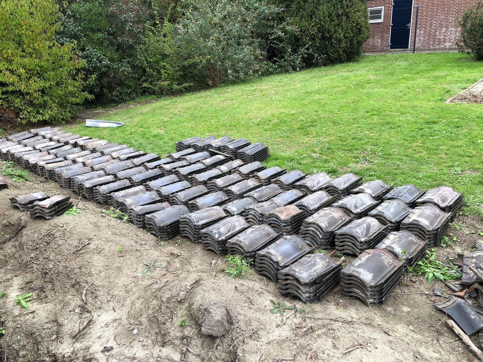 JD dakpannen 600 stuks!!!, Ophalen, Gebruikt, Steen of Klei, Zwart