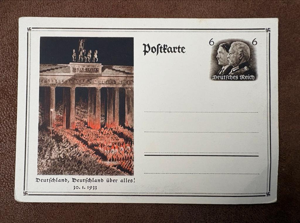 Duitse  Ansichtkaart - 30.1.1933 - Brandenburger Tor, Ophalen of Verzenden, 1920 tot 1940, Ongelopen, Duitsland