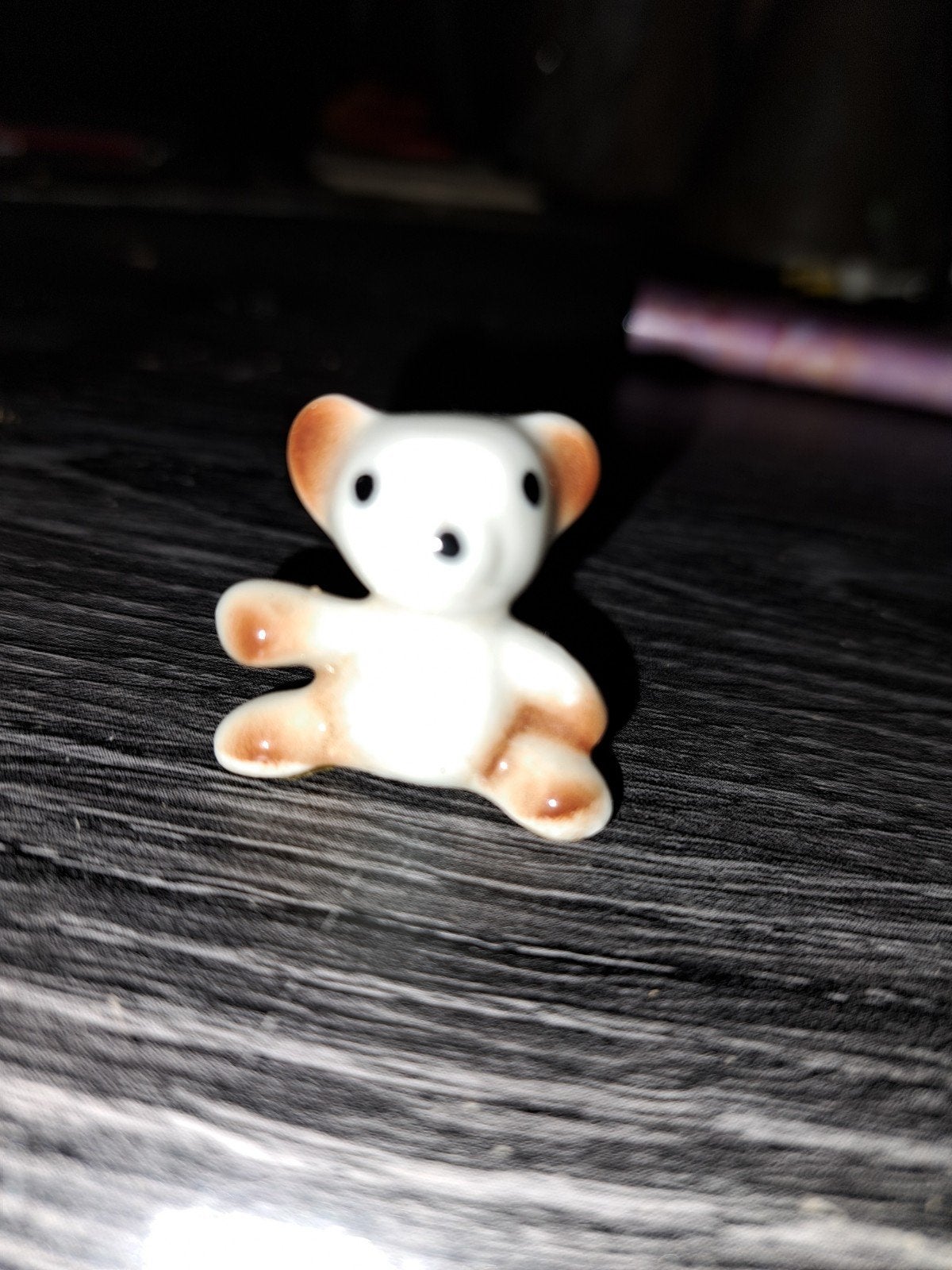 Schattig klein keramisch beertje, Ophalen of Verzenden, Zo goed als nieuw, Beeldje, Overige merken