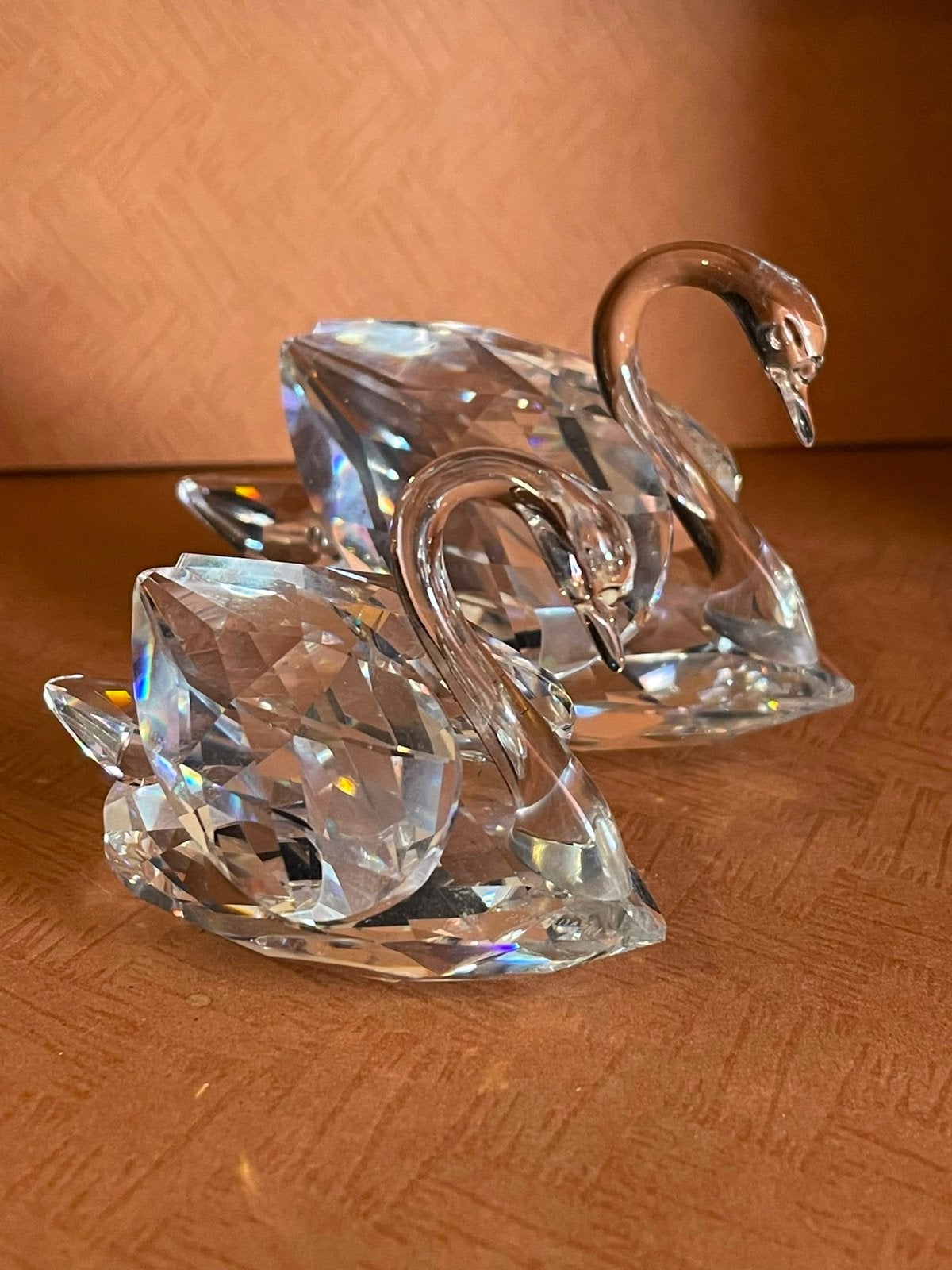 Swarovski Zwanen: Grote en Middelgrote Kristallen Zwaan, Verzamelen, Swarovski, Ophalen of Verzenden, Zo goed als nieuw, Figuurtje
