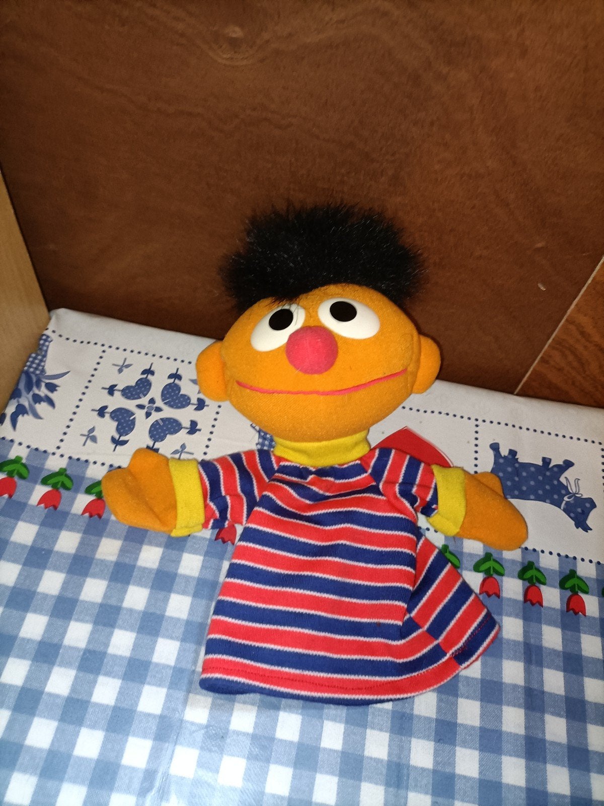 Vintage Ernie handpop TYGO Jim Henson 1997, Ophalen of Verzenden, Zo goed als nieuw, Overige typen