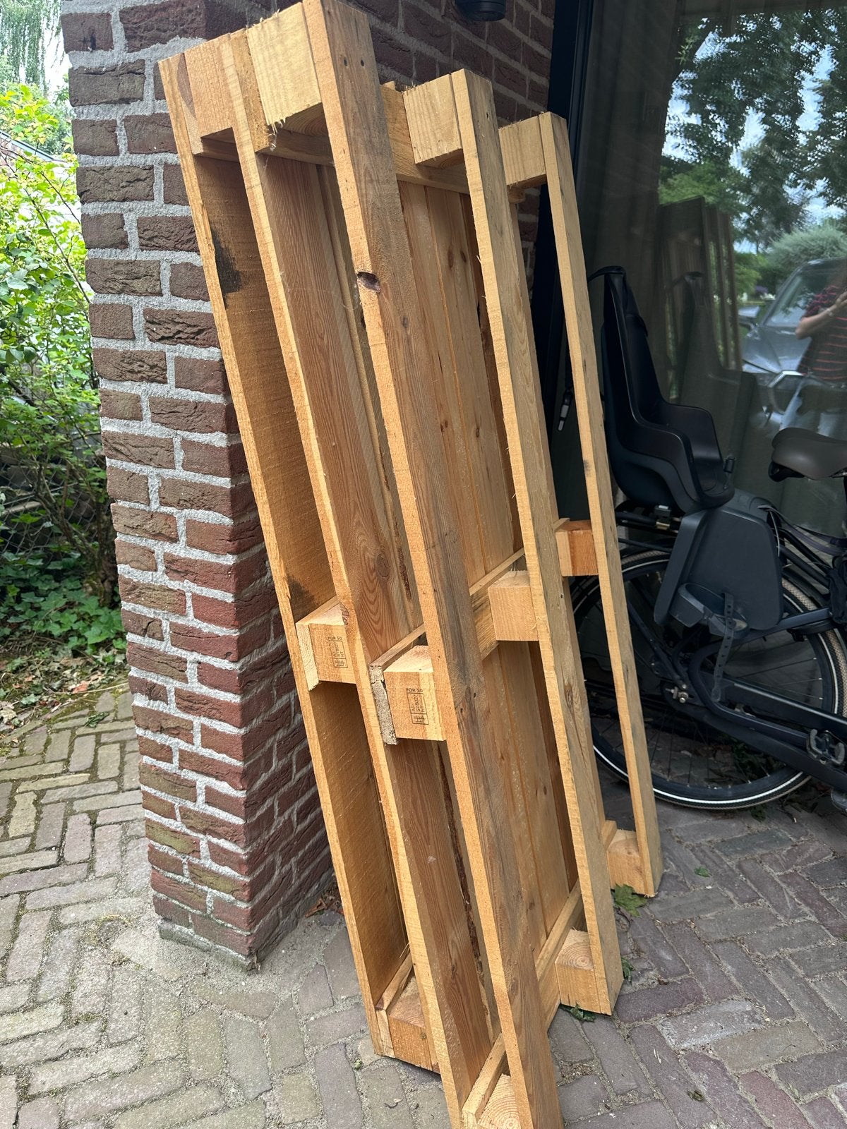 Houten pallets - gratis af te halen, Ophalen, Gebruikt