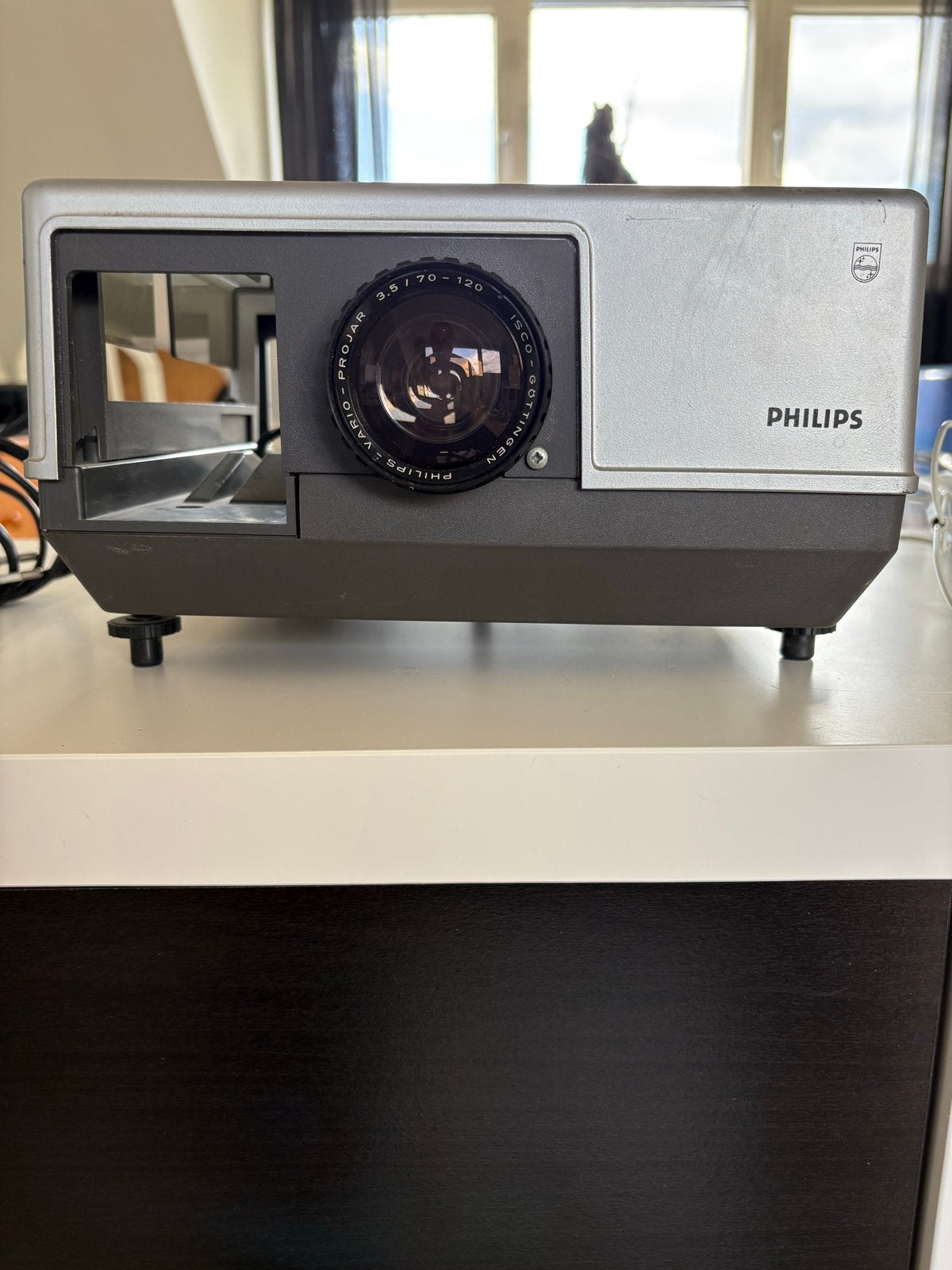 Vintage Philips Dia40A autofocus diaprojector, Ophalen, Gebruikt