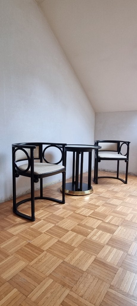 Originele set uit Josef Hoffmann's "Fledermaus" collectie, Antiek en Kunst, Antiek | Meubels | Stoelen en Banken, Ophalen