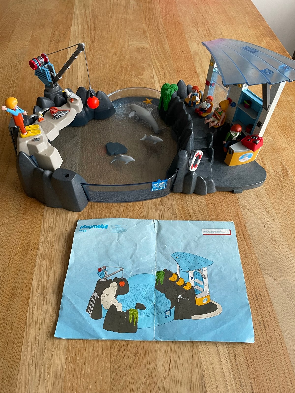 Playmobil 4468 Dolfinarium / Dolfijnenbassin met accessoires, Gebruikt, Complete set, Overige typen, Ophalen of Verzenden