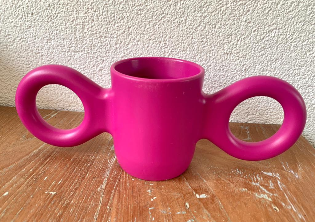 Roze Gispen Dombo drinkbeker (Domoor) door Richard Hutten, Ophalen of Verzenden, Zo goed als nieuw, Overige stijlen, Overige materialen