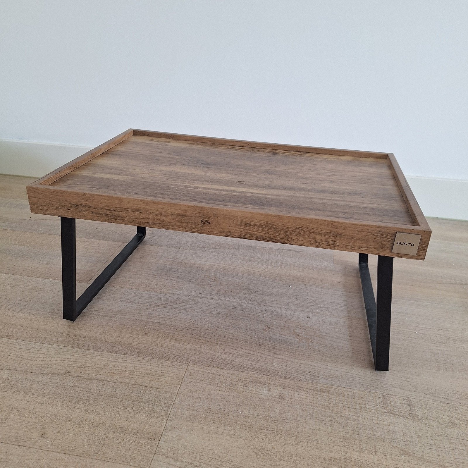 Houten bedtafel/laptoptafel van Gusto, Ophalen, Hout, Zo goed als nieuw, Modern