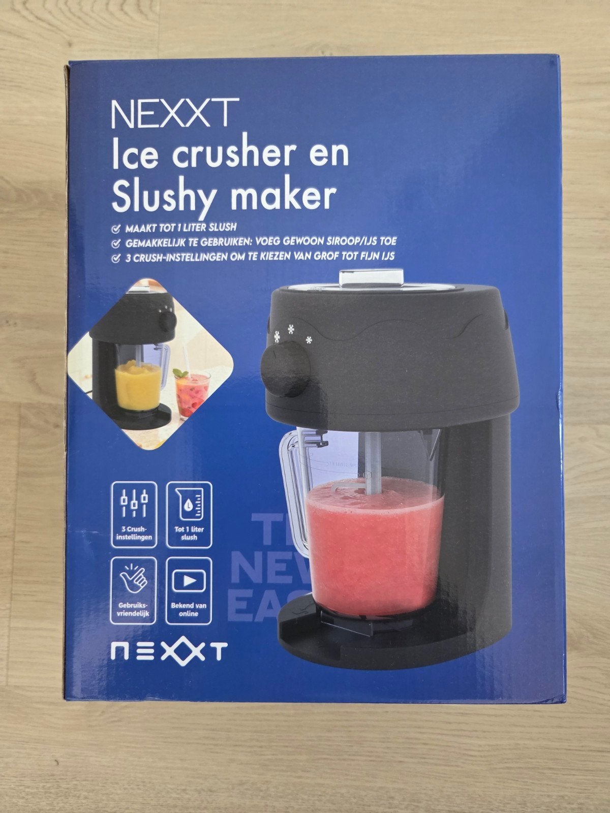 Ice crusher en slushy maker, Ophalen of Verzenden, Nieuw, 3 snelheden of meer