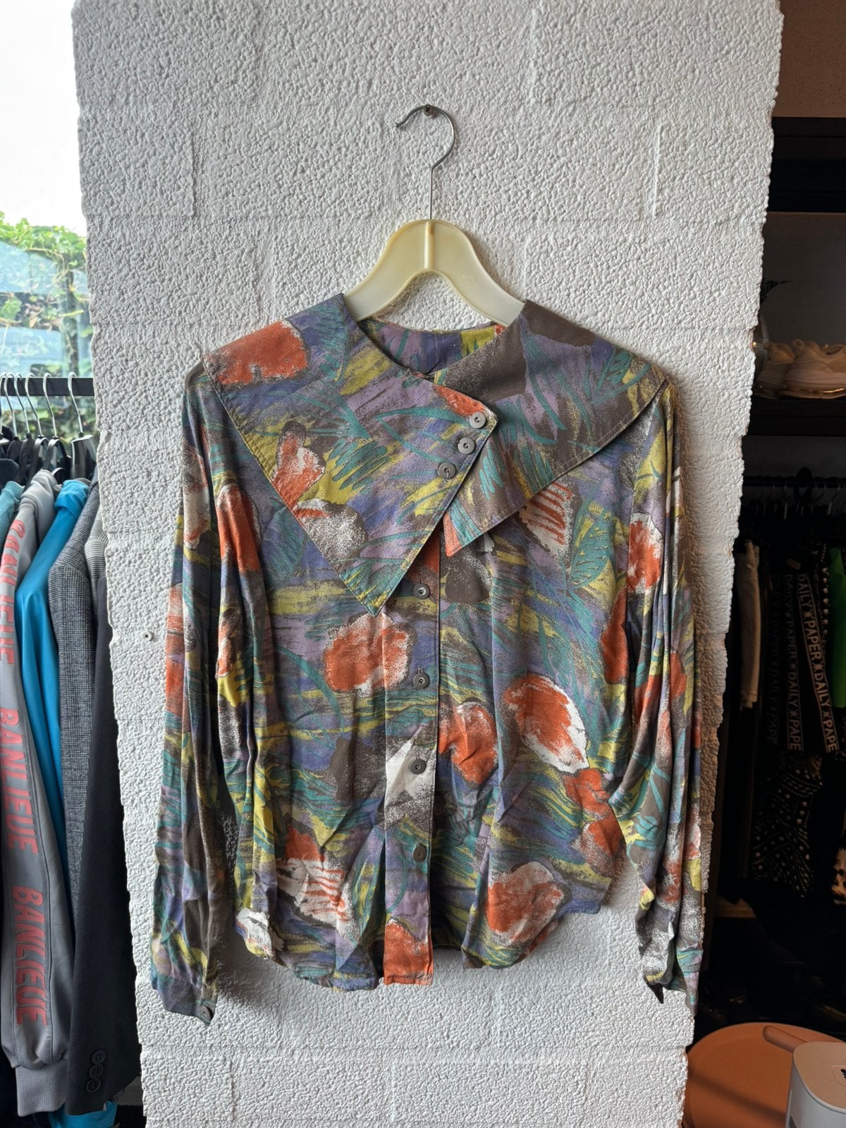 Vintage retro blouse maat L/XL, Kleding | Dames, Ophalen of Verzenden, Zo goed als nieuw, Maat 46/48 (XL) of groter