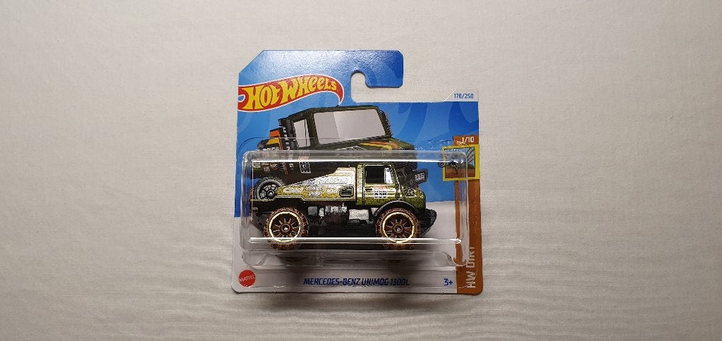 Hot wheels Mercedes-Benz Unimog 1300L green, Ophalen of Verzenden, Nieuw, Auto