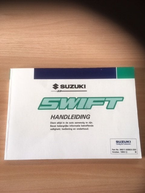 Suzuki Swift      Handleiding     1993 -     Nieuwstaat, Ophalen of Verzenden