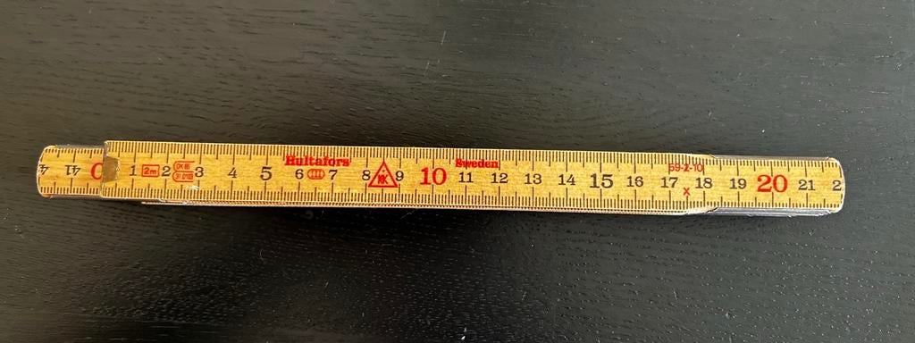 Hultafors Duimstok 2 meter (59-2-10), Ophalen