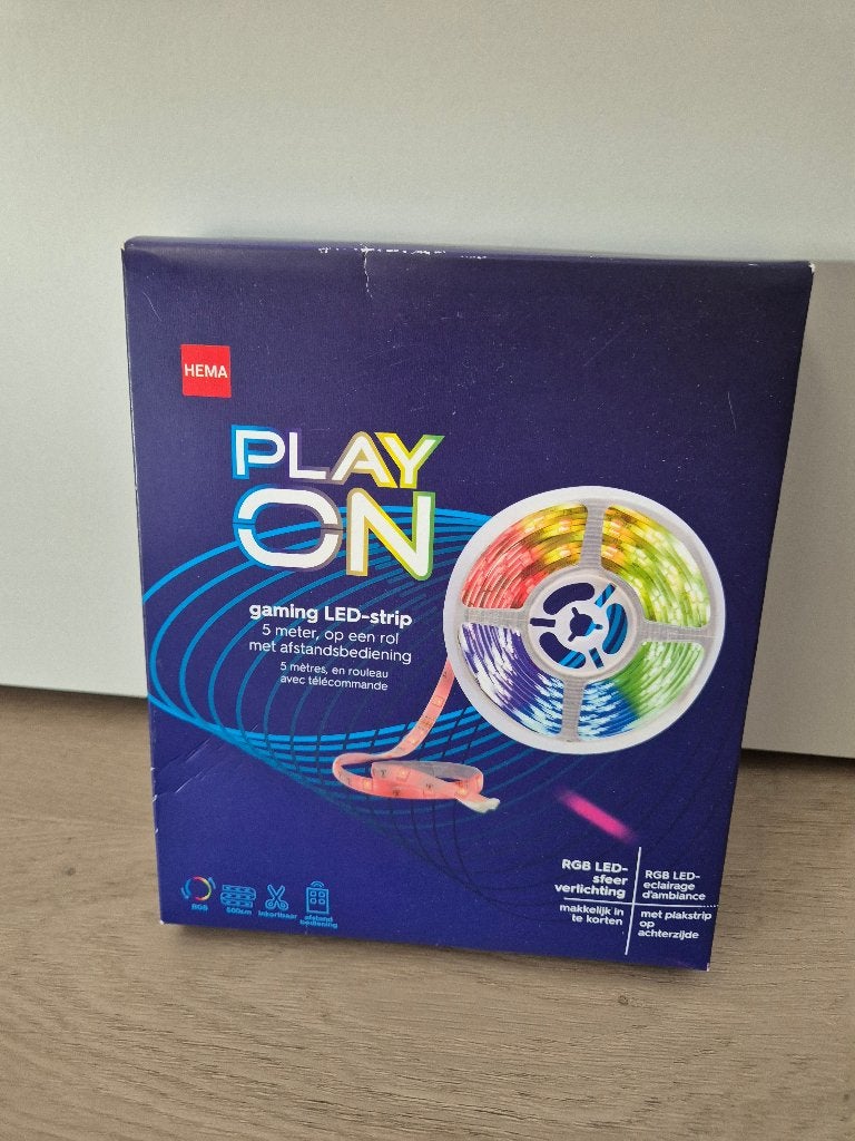 Nieuwe HEMA Play On Gaming LED-strip - 5 meter, Overige merken, Meerkleurig, Nieuw, Ophalen of Verzenden