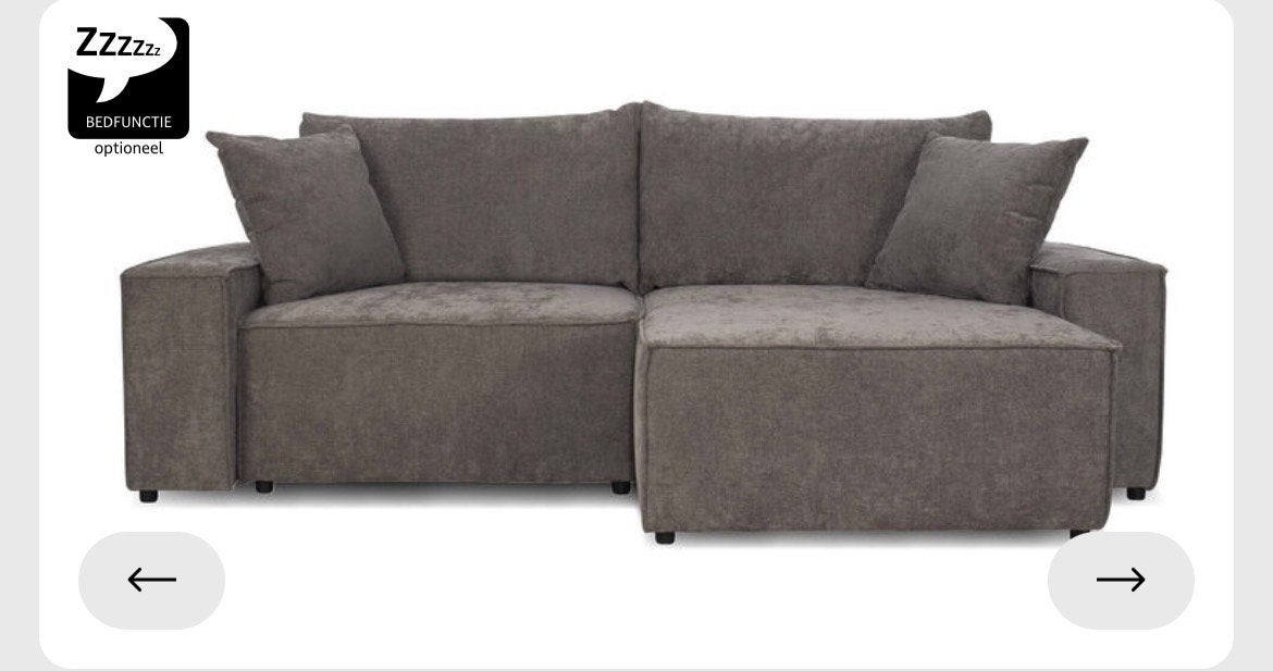 Slaapbank Milo Seats and Sofa's - Zo goed als nieuw, Huis en Inrichting, Ophalen, Zo goed als nieuw, Tweepersoons, Overige maten