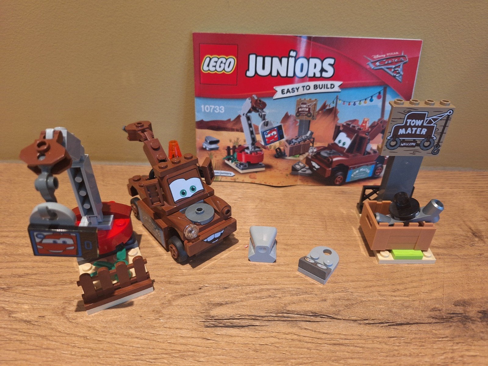 Lego Juniors 10733 Takelwagen Mater, Gebruikt, Overige thema's, Lego, Inclusief instructies