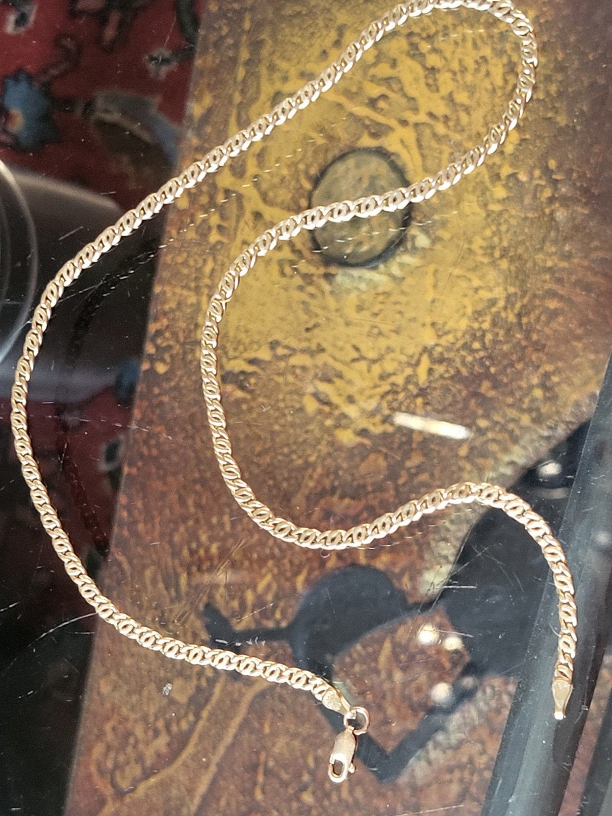 Goud ketting 14 Karat. 585.    48 cm. 5,4 gram, Sieraden, Tassen en Uiterlijk, Kettingen, Ophalen of Verzenden, Zo goed als nieuw