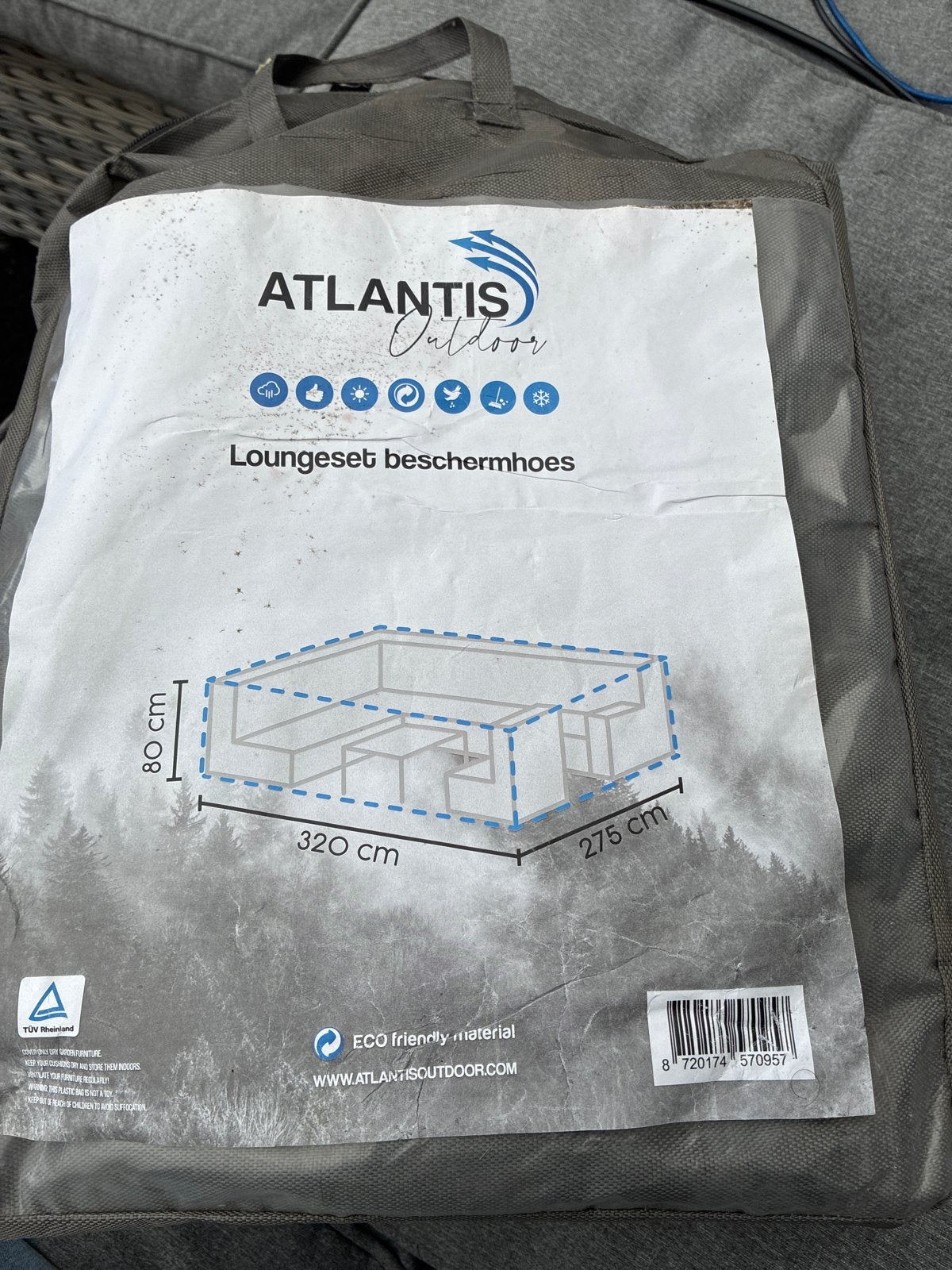 NIEUWE Loungeset beschermhoes Atlantis Outdoor 320x275x80cm, Tuin en Terras, Ophalen of Verzenden, Nieuw