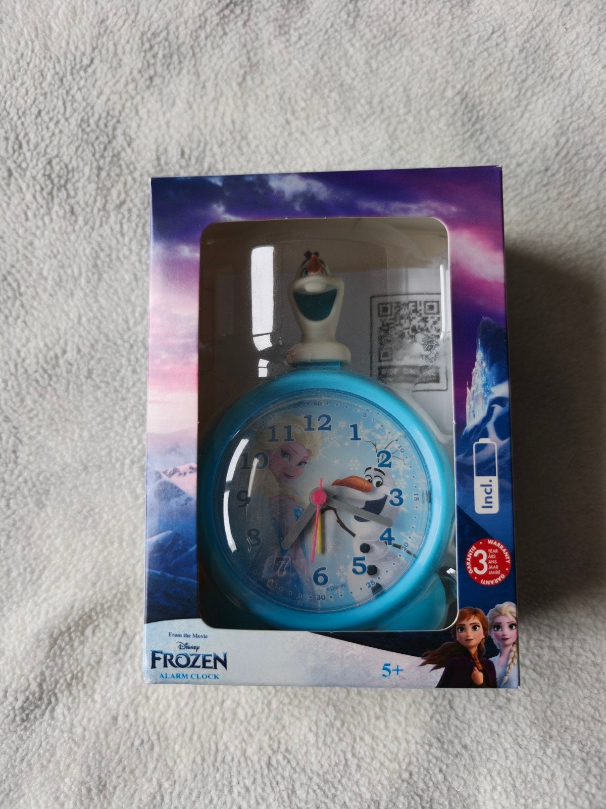 Disney Frozen Wekker met Elsa en Olaf - Nieuw in doos, Ophalen, Nieuw