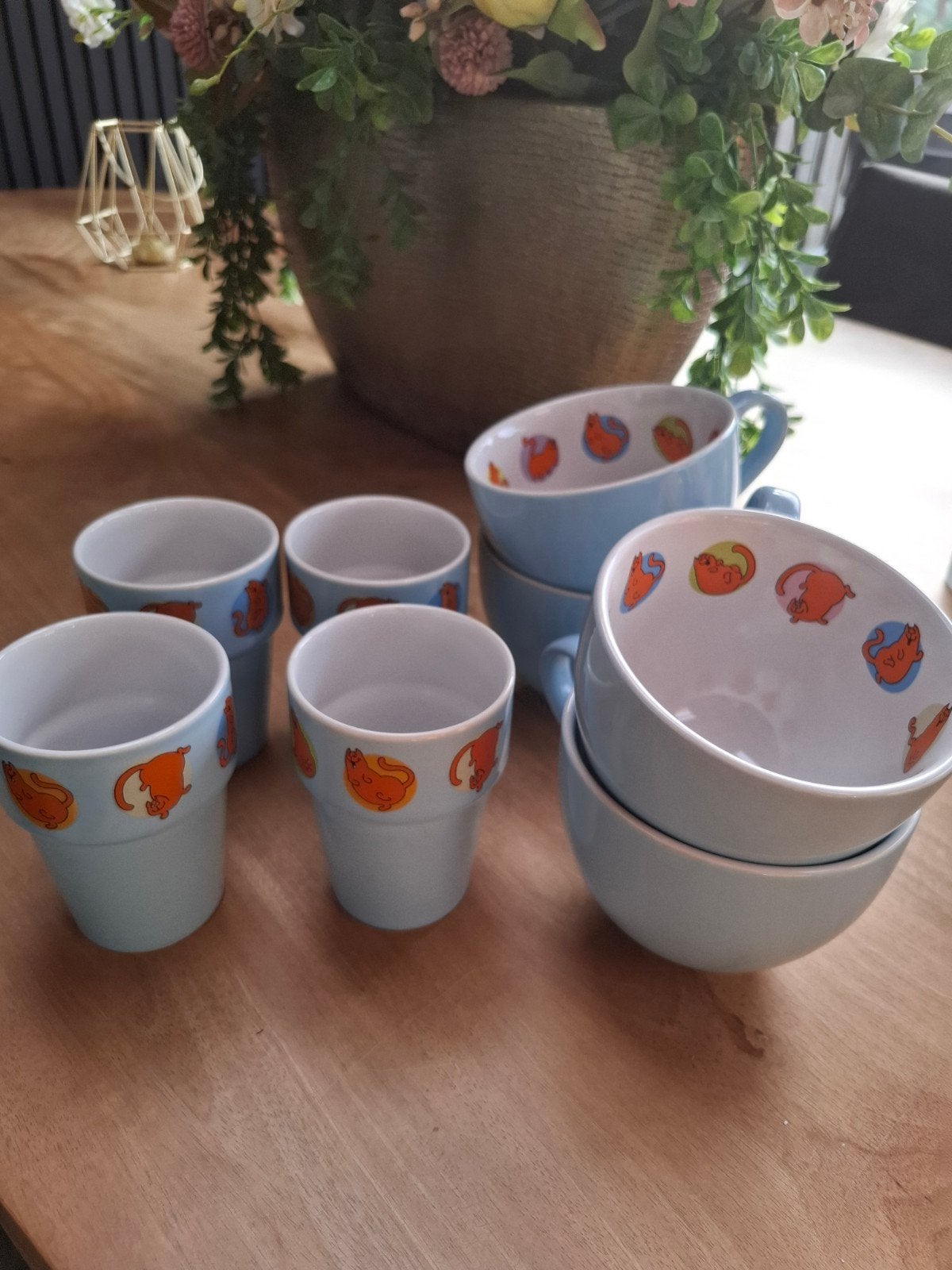 Jan Jans en de Kinderen mokken/kommen - 6 stuks, Huis en Inrichting, Keuken | Servies, Gebruikt, Keramiek, Ophalen of Verzenden