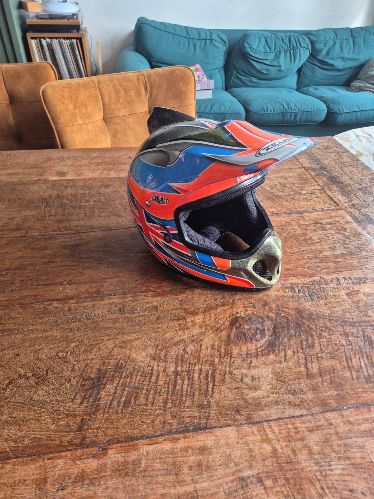 Zeus Offroadhelm - Maat XS - Gebruikt, Motoren, Overige merken, XS, Ophalen of Verzenden, Tweedehands