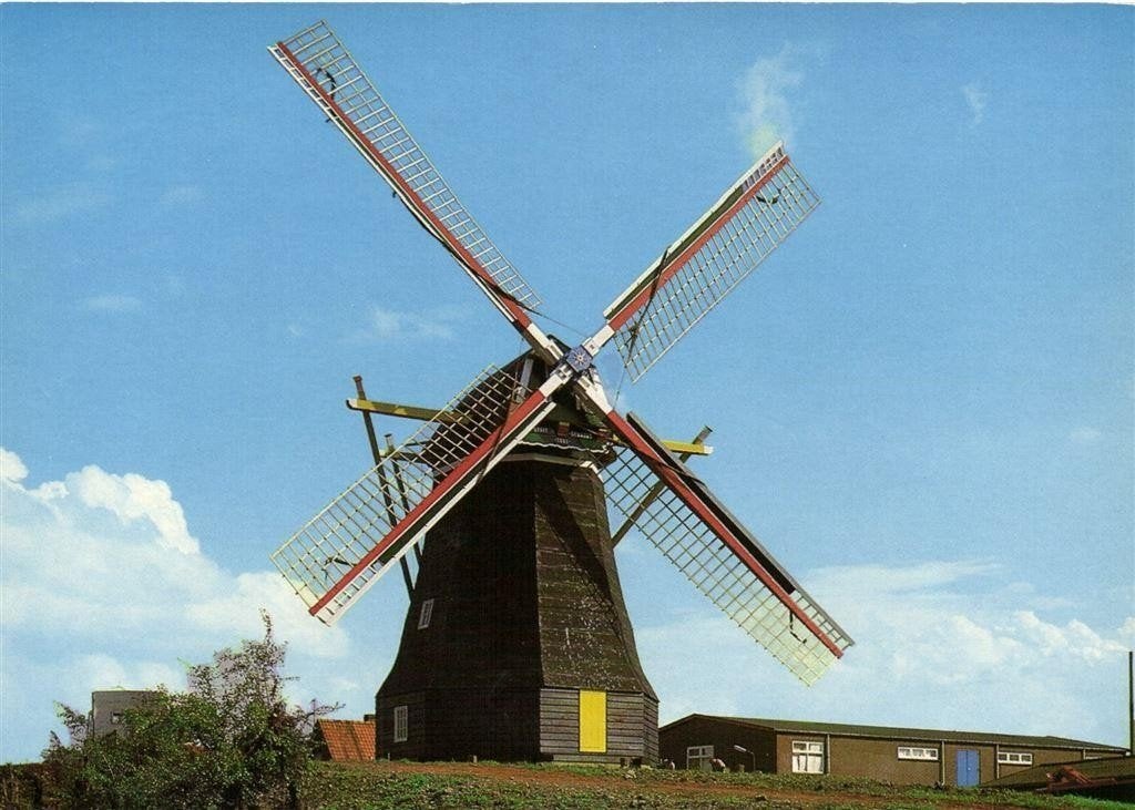 Arnemuiden - Molen Nooitgedacht - ongelopen, Verzamelen, Ophalen of Verzenden, 1960 tot 1980, Ongelopen, Zeeland