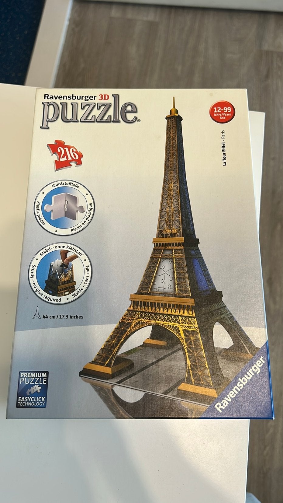 3d puzzel Eiffeltoren, Ophalen of Verzenden, Minder dan 500 stukjes, Zo goed als nieuw, Rubik's of 3D-puzzel