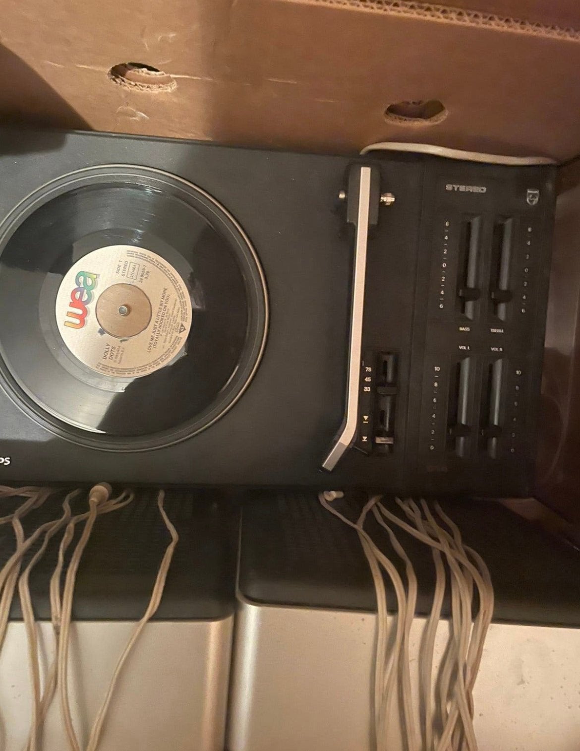 Vintage Philips 22GF614 platenspeler, Ophalen of Verzenden, Gebruikt, Platenspeler, Philips