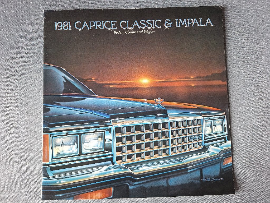 Brochure CHEVROLET CAPRICE CLASSIC & IMPALA - 1981 USA, Verzenden, Gelezen, Chevrolet