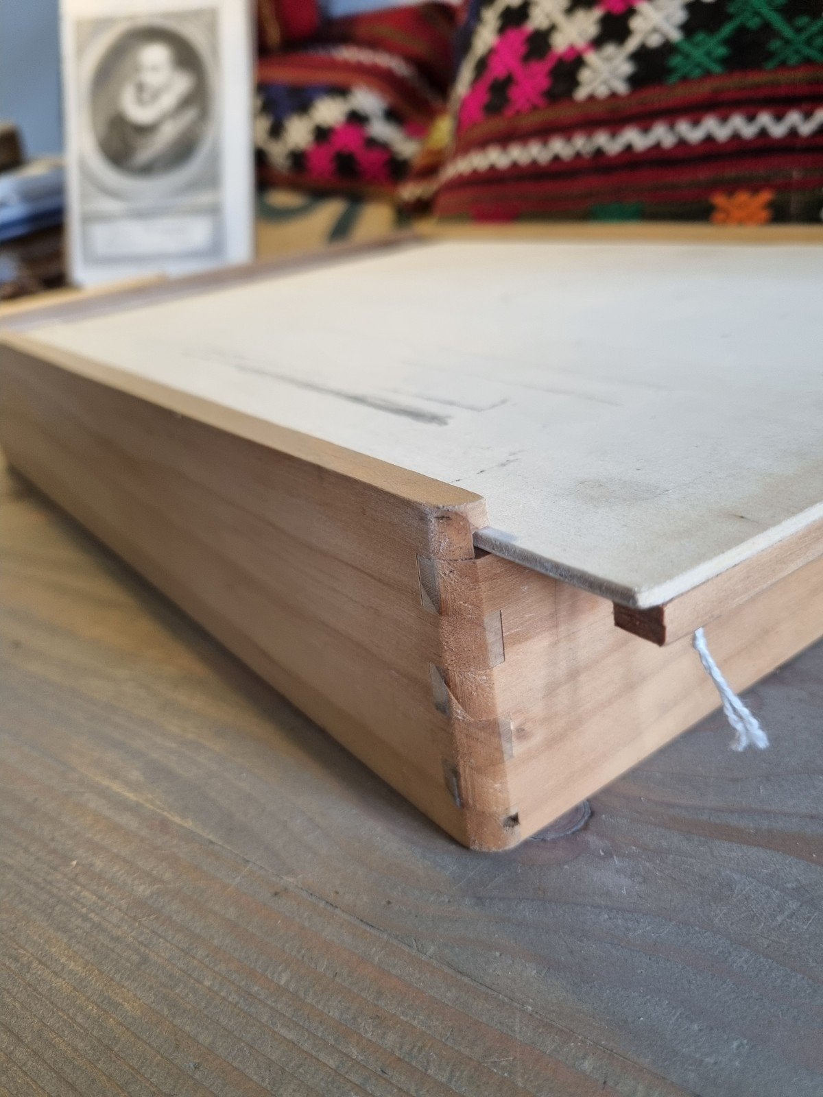 Brocante Box met 5 Pianola rollen, Ophalen of Verzenden