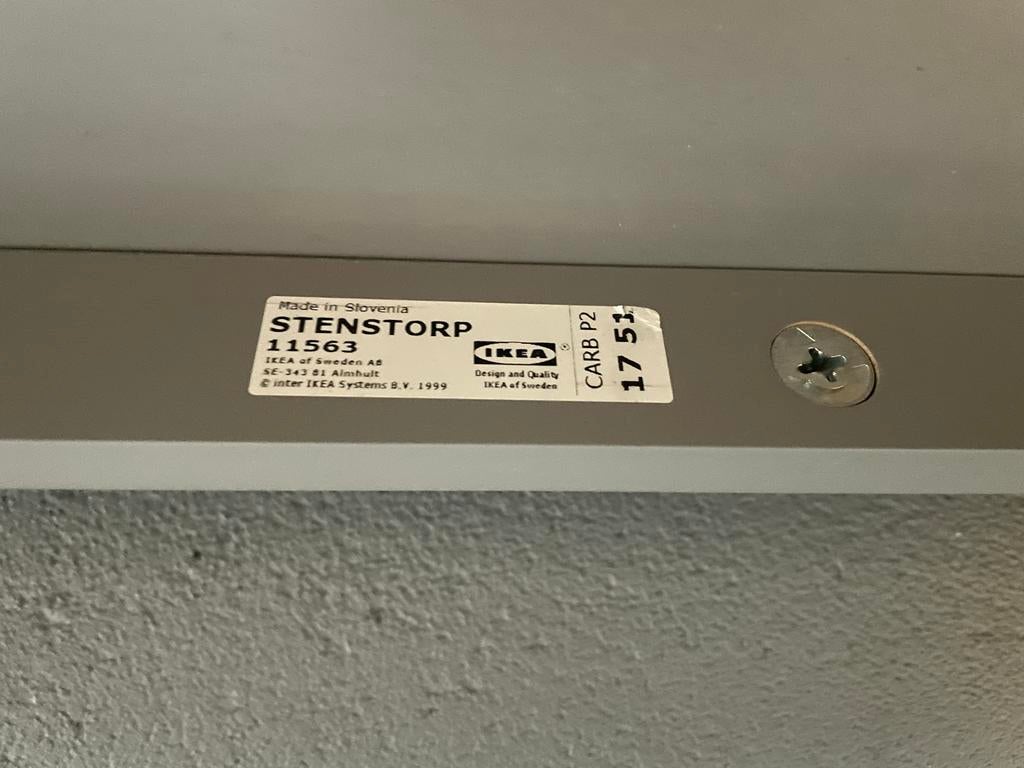 IKEA Stenstorp Wandkapstok met 5 haken - Grijs, Gebruikt, Minder dan 100 cm, Hout, Ophalen