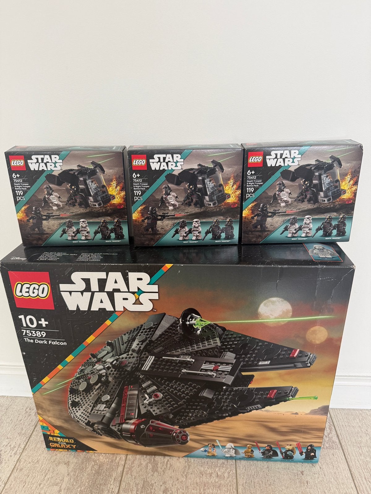 Lego 75389 Dark Falcon NIEUW + 3 x 75412 Death Trooper packs, Ophalen, Star Wars, Lego, Nieuw