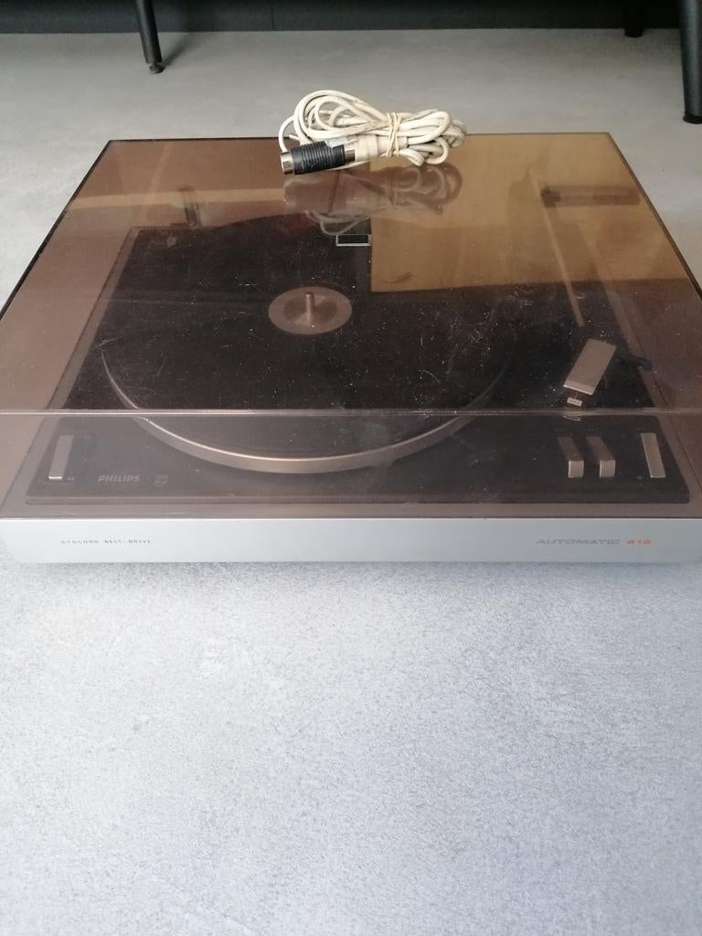 Philips Automatic 418 Synchro Belt Drive Platenspeler, Audio, Tv en Foto, Platenspelers, Ophalen of Verzenden, Zo goed als nieuw