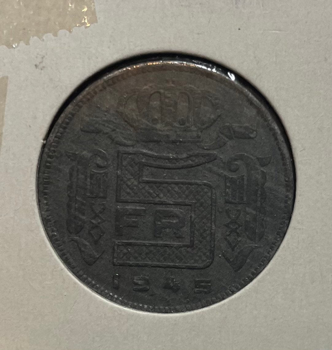 5 franc België 1945, Ophalen of Verzenden