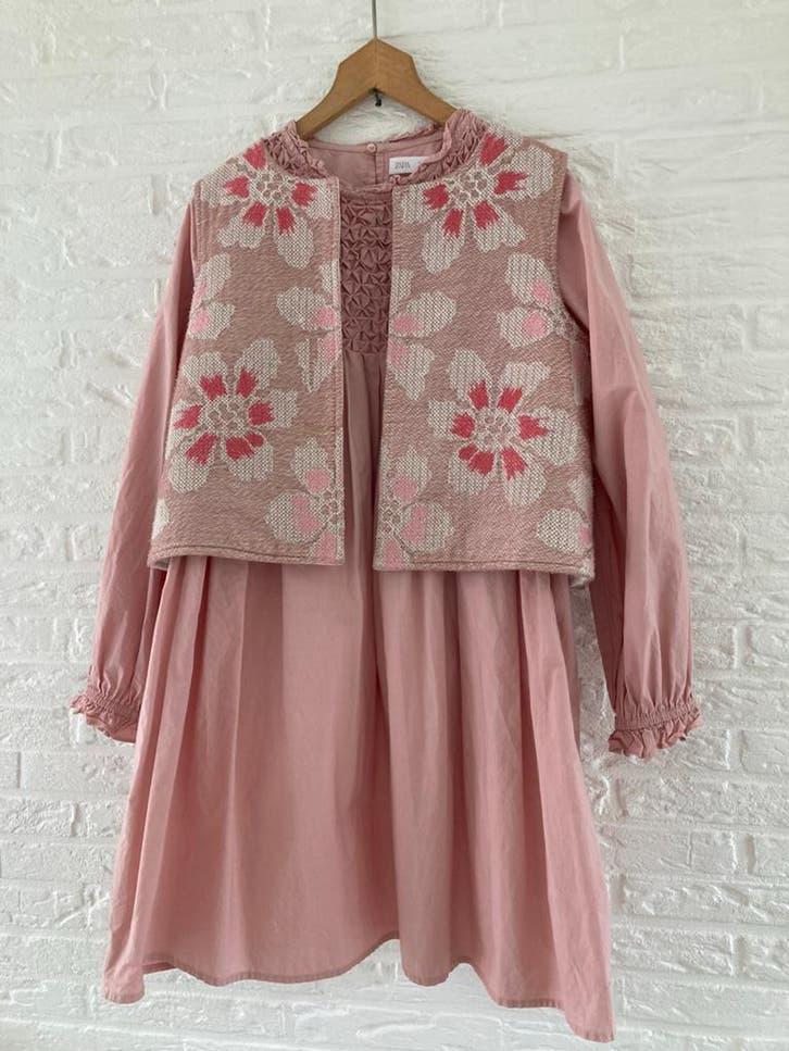 Zara Jurk met Gilet voor Meisje -Maat 152 Oilily Mango Stijl, Ophalen of Verzenden, Gebruikt, Meisje, Setje