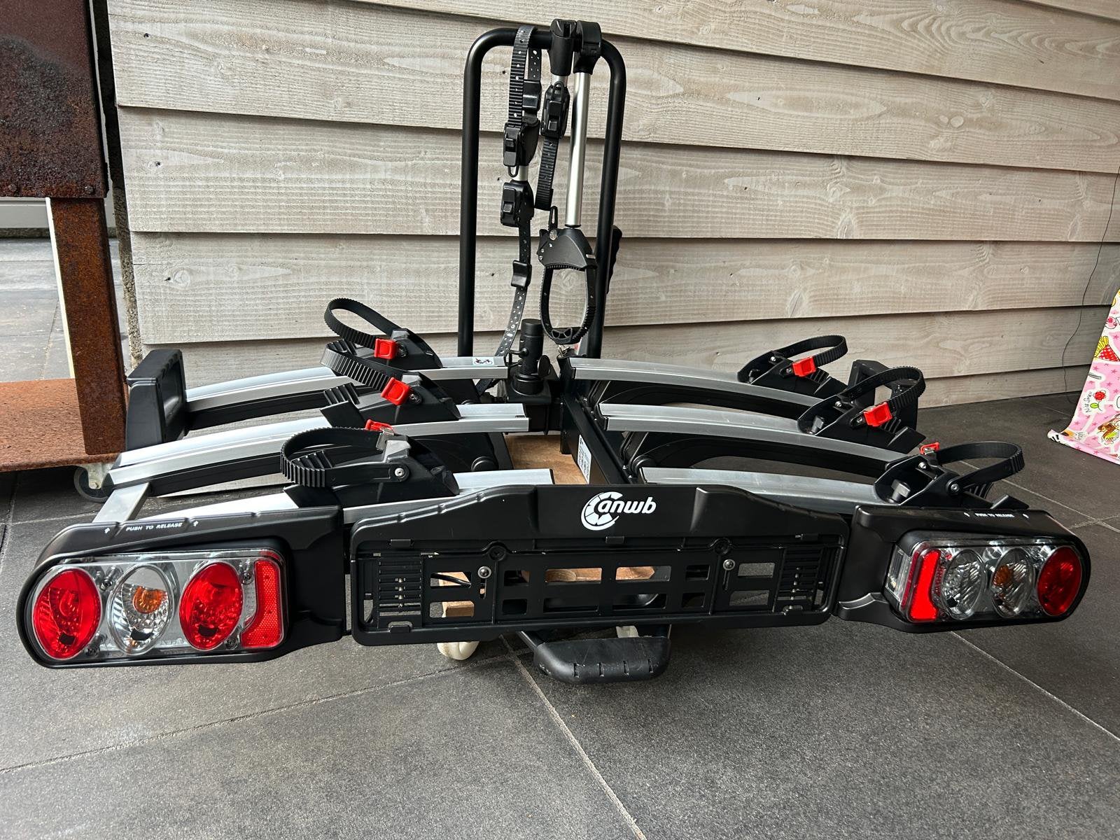 ANWB Touring Flex PLUS III fietsendrager voor 3 fietsen, Ophalen, 3 fietsen of meer, Zo goed als nieuw, Brede banden