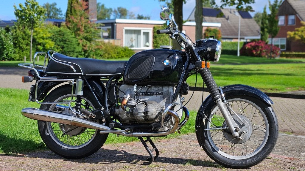 BMW R75/5 1971 belasting vrij, 750 cc, Cardan-aandrijving, 2 cilinders, Motorrijbewijs A