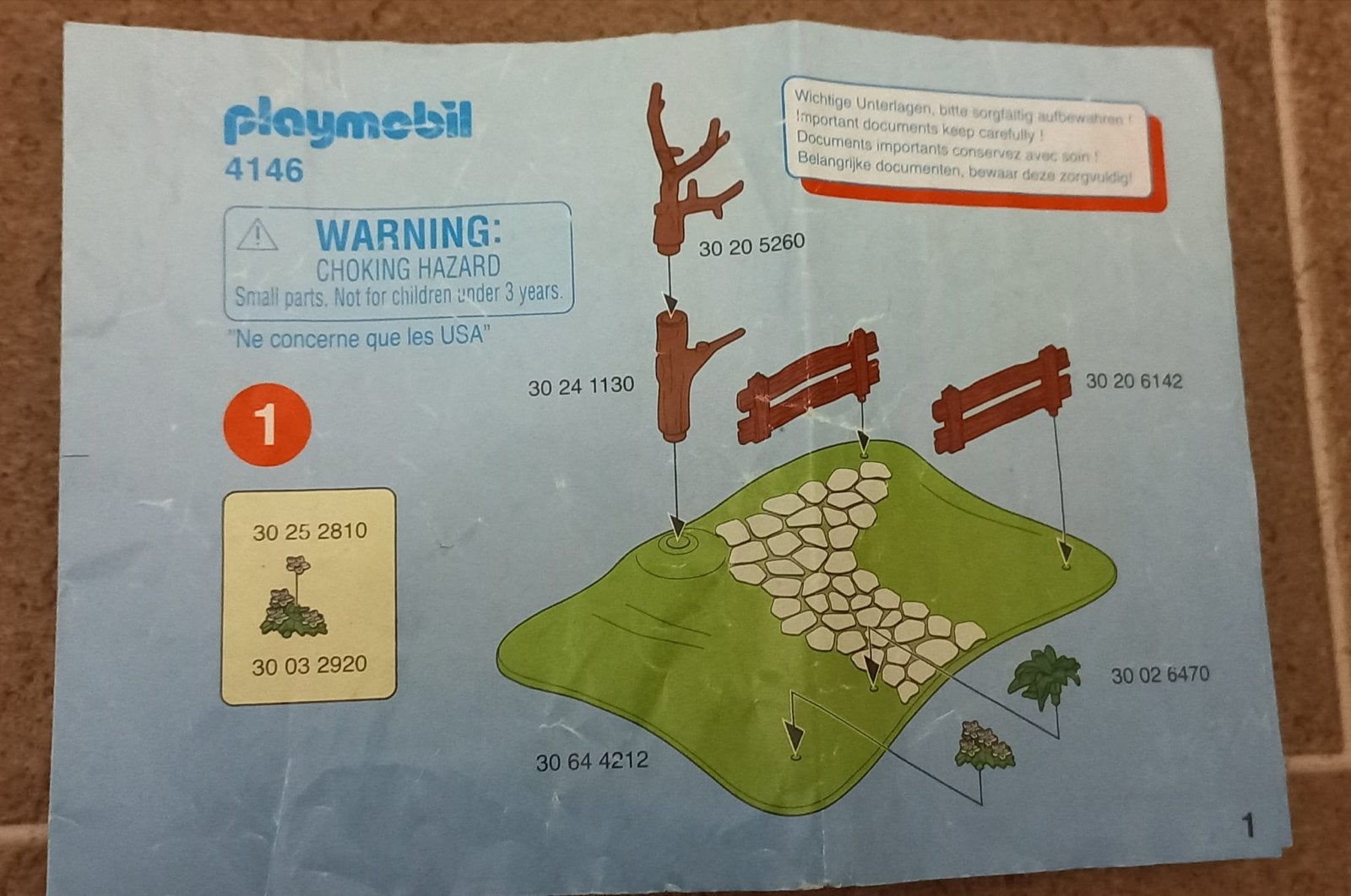 Playmobil 4146 - Boomhut met accessoires, Gebruikt, Overige typen, Overige series, Complete set
