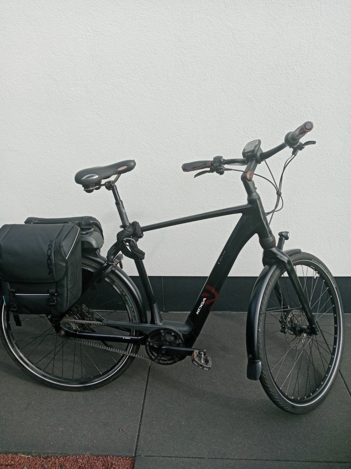 Koga Nova Evo E-bike met Bosch motor en riemaandrijving, Gebruikt, 59 cm of meer, 50 km per accu of meer, Ophalen