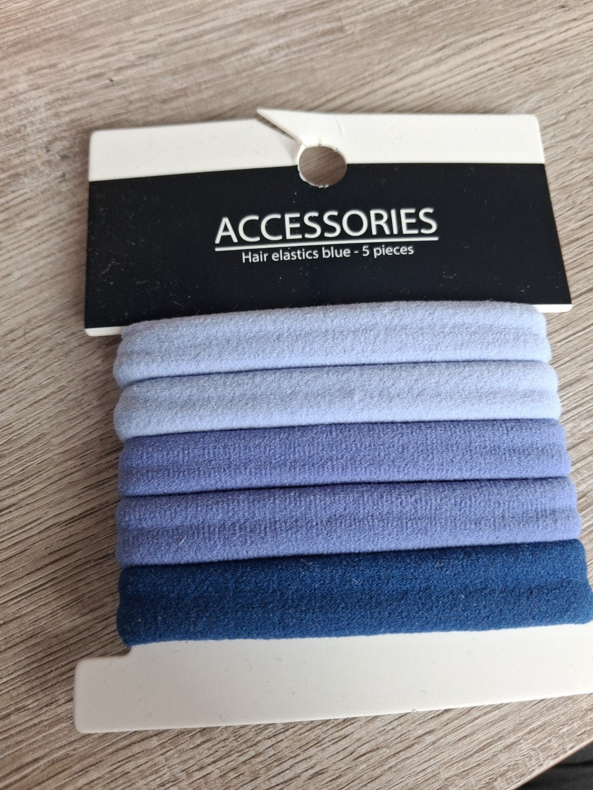 Haarelastiekjes blauw - 5 stuks, Ophalen of Verzenden