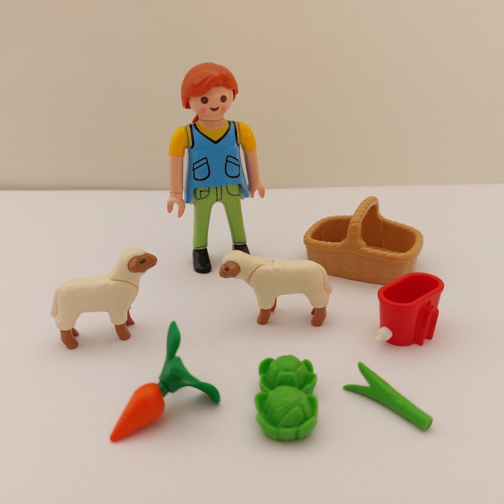 Playmobil - Boerin met schapen (4765), Ophalen of Verzenden, Gebruikt, Losse onderdelen