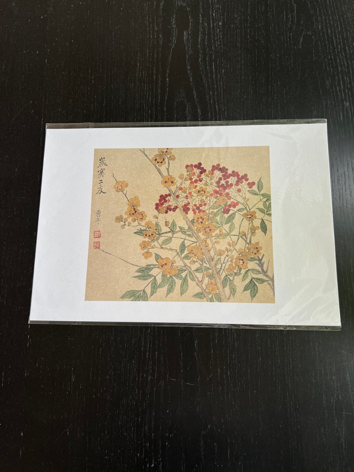 Chinese Kunstprint Yun Shouping - De Twee Wintervrienden, Ophalen, Schilderij, Papier/karton, China