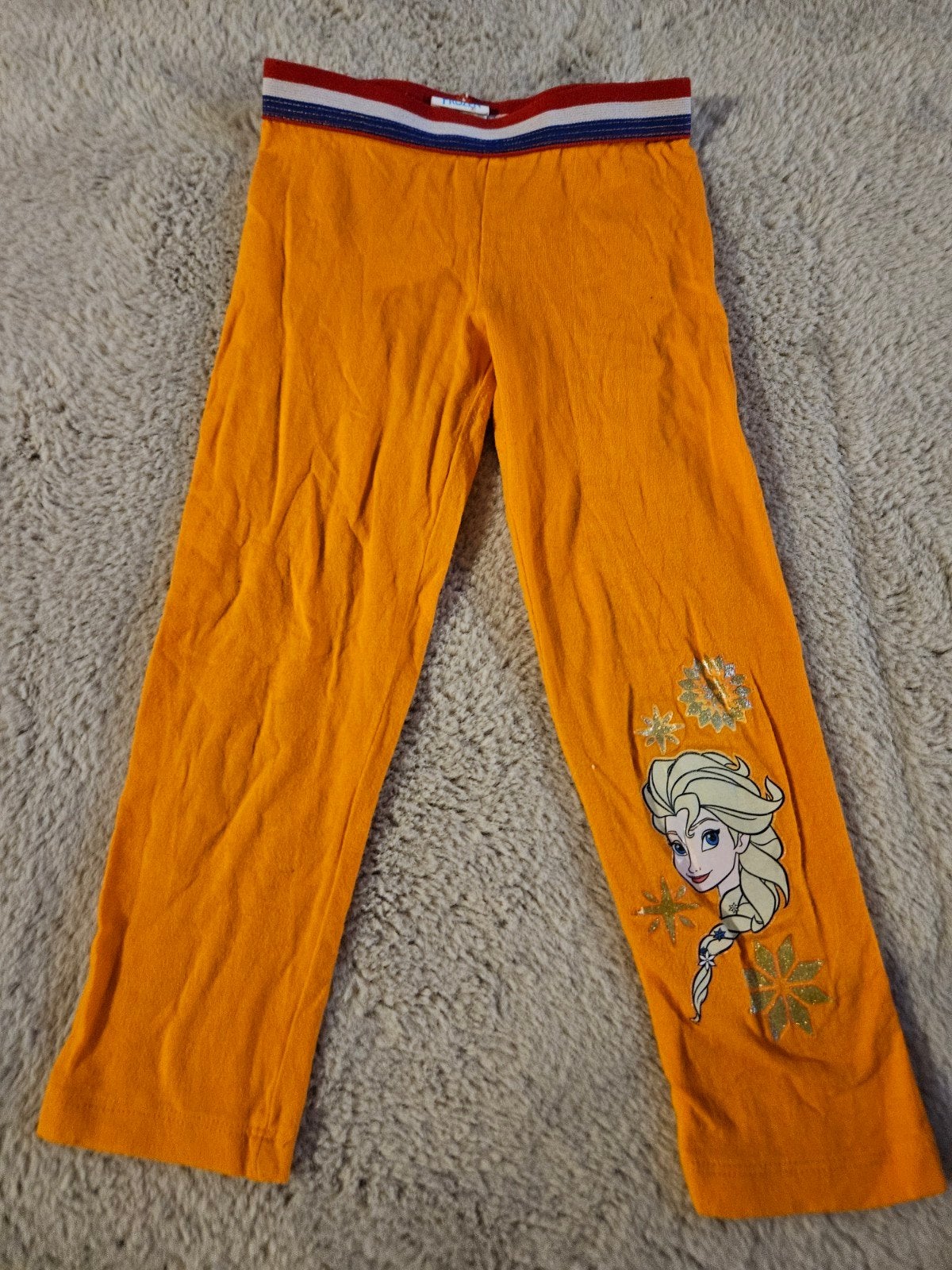 Oranje legging Frozen, maat 104-110, Broek, Meisje, Ophalen of Verzenden, Zo goed als nieuw