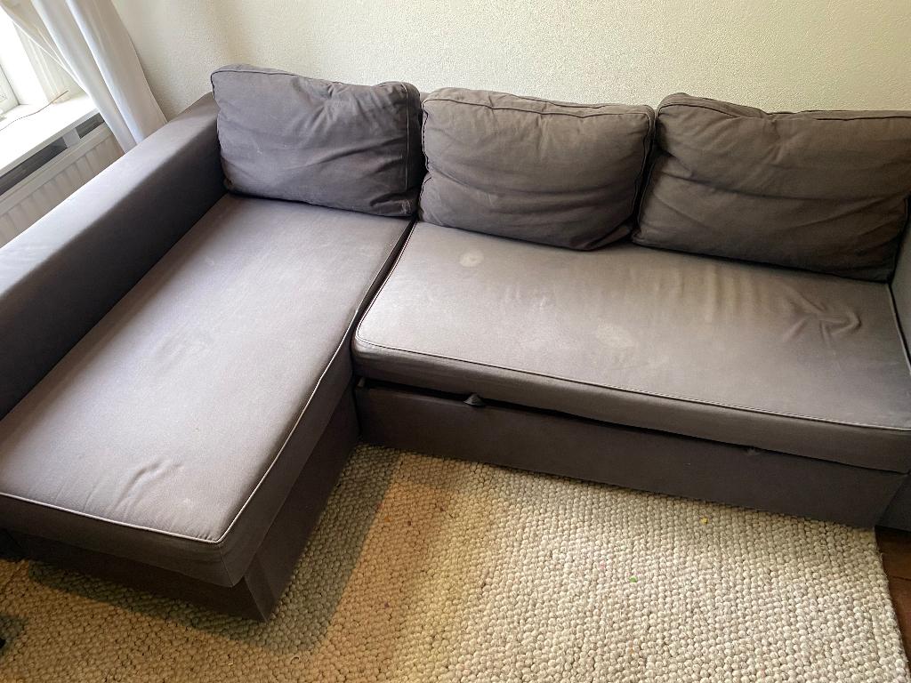 Slaapbank IKEA, Huis en Inrichting, Slaapkamer | Slaapbanken, Ophalen, Gebruikt, Blauw, Tweepersoons