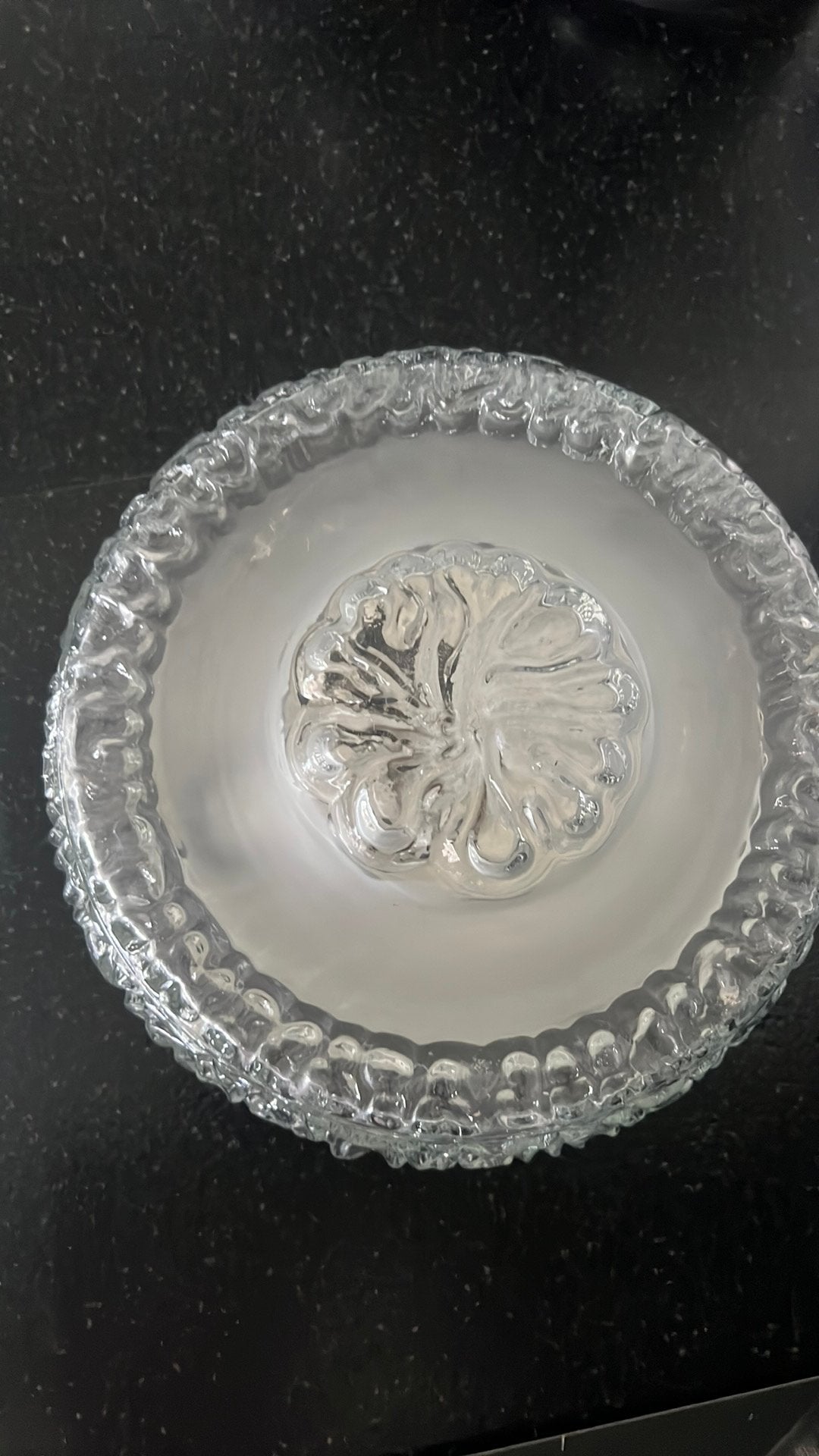 Vintage glazen lamp, Ophalen of Verzenden