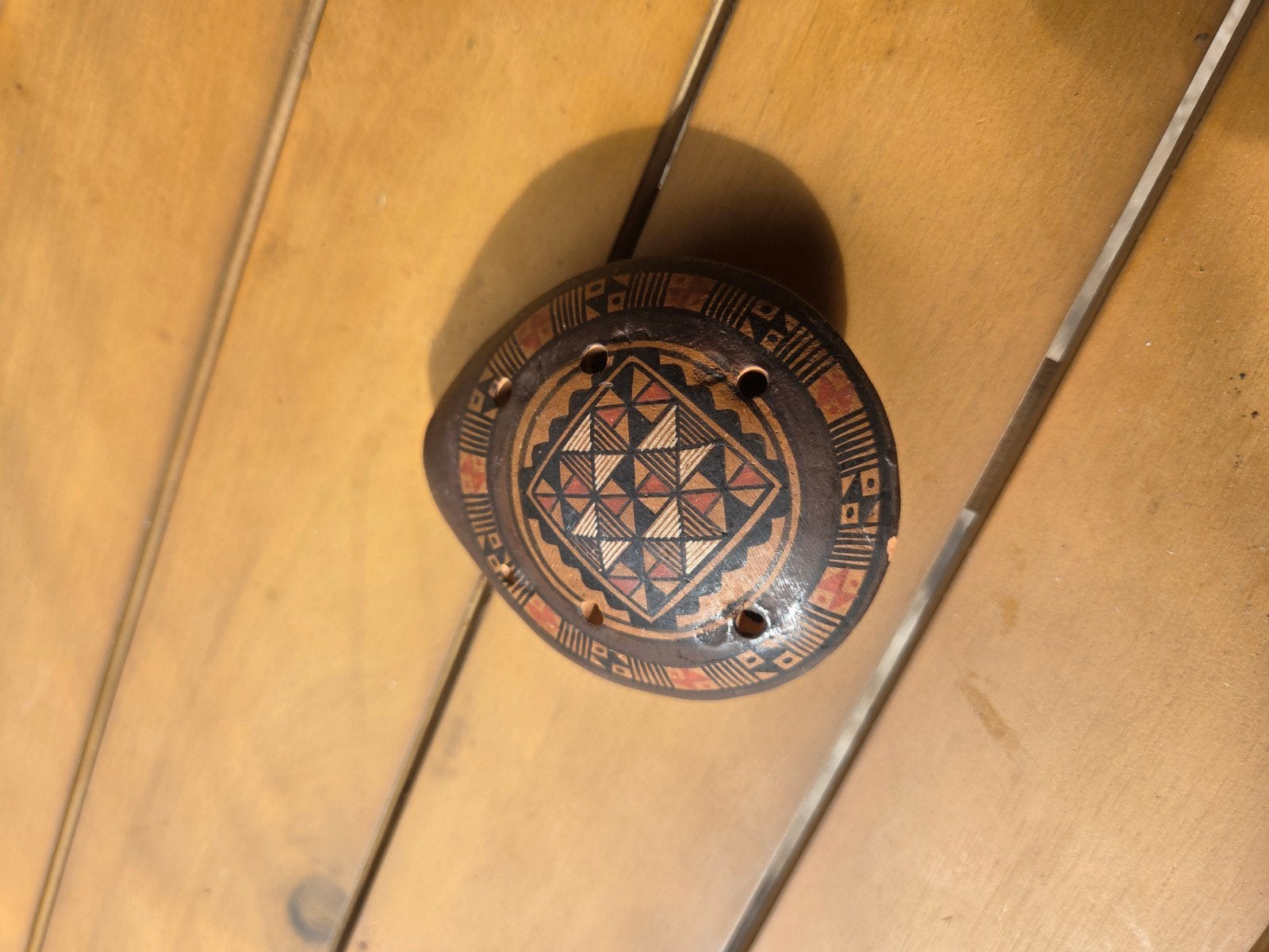 Handgemaakte Peruaanse Klei-Ocarina / Inca FluitHandgemaakte, Ophalen of Verzenden, Houtsnijwerk