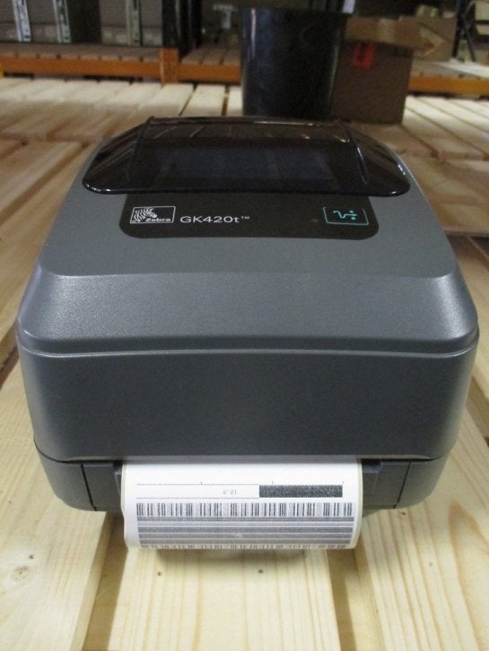 Zebra GK420t Thermo Transfer Etiketten Drucker USB Printer, Niet ingevuld, Gebruikt, Printer, Niet ingevuld