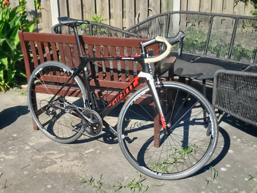 racefiets Giant TCR Advanced 2 carbon mt M/L, Fietsen en Brommers, Fietsen | Racefietsen, Zo goed als nieuw, Heren, Giant, Meer dan 20 versnellingen